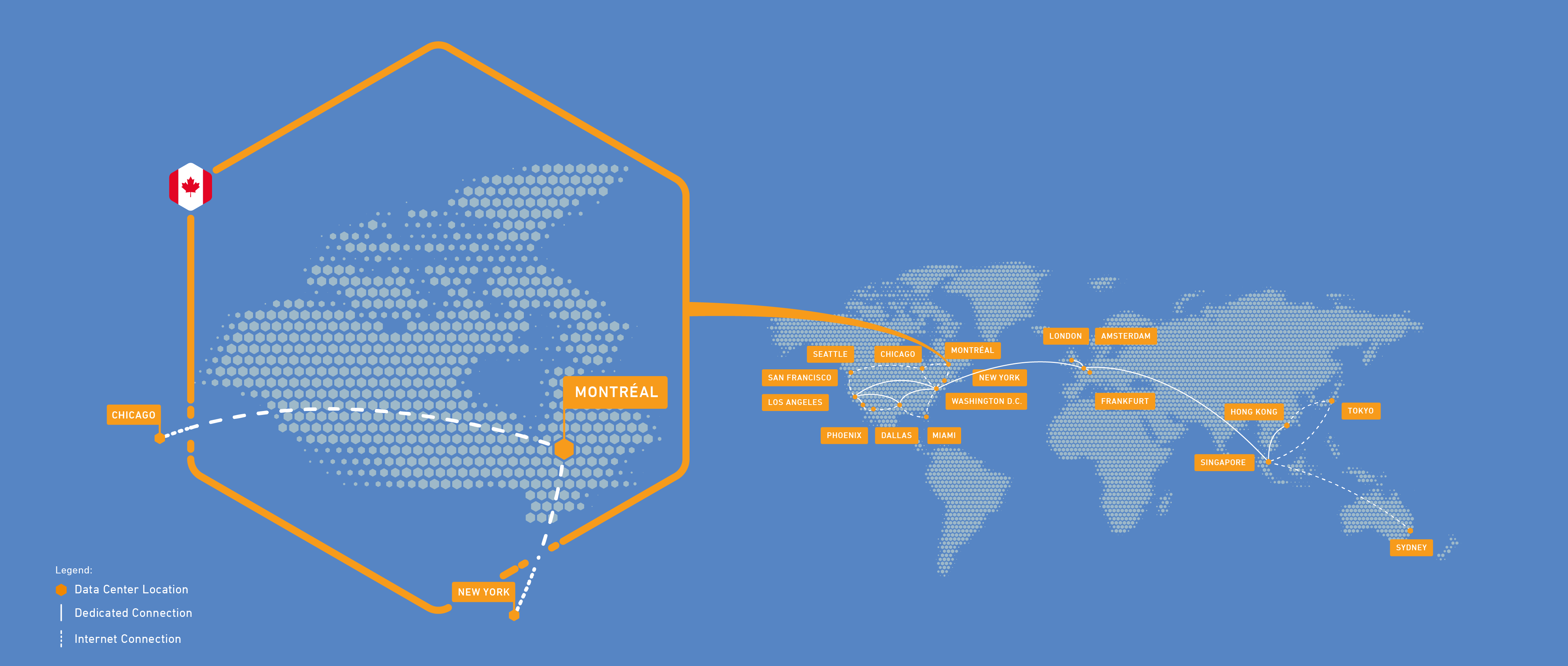 Leaseweb Canada Network Map
