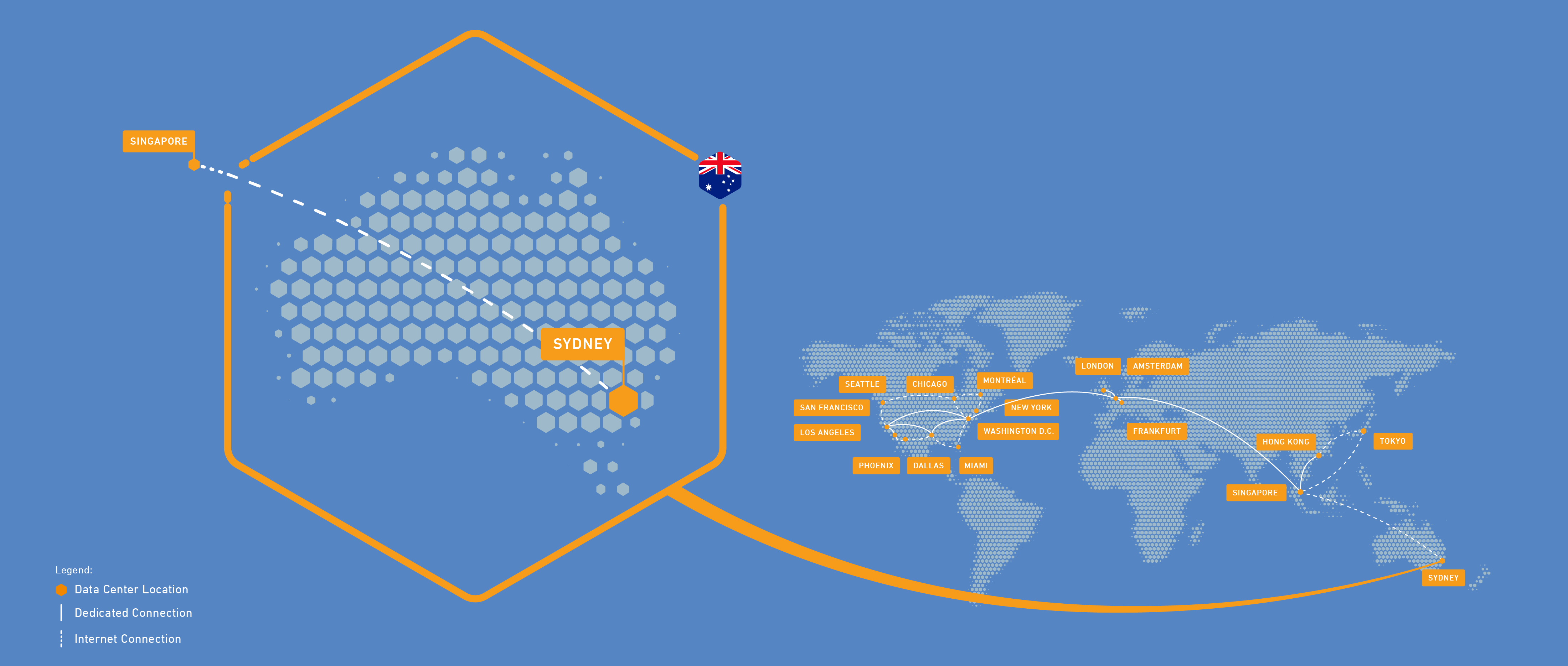 Leaseweb Australia Network Map